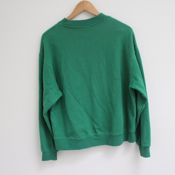 H&M “Self Care Club” Green Crewneck Sweatshirt – Motivational Graphic Pullover - Picture 2 of 3